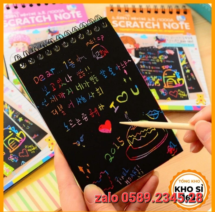 Sổ vẽ mà thuật tặng bút vẽ