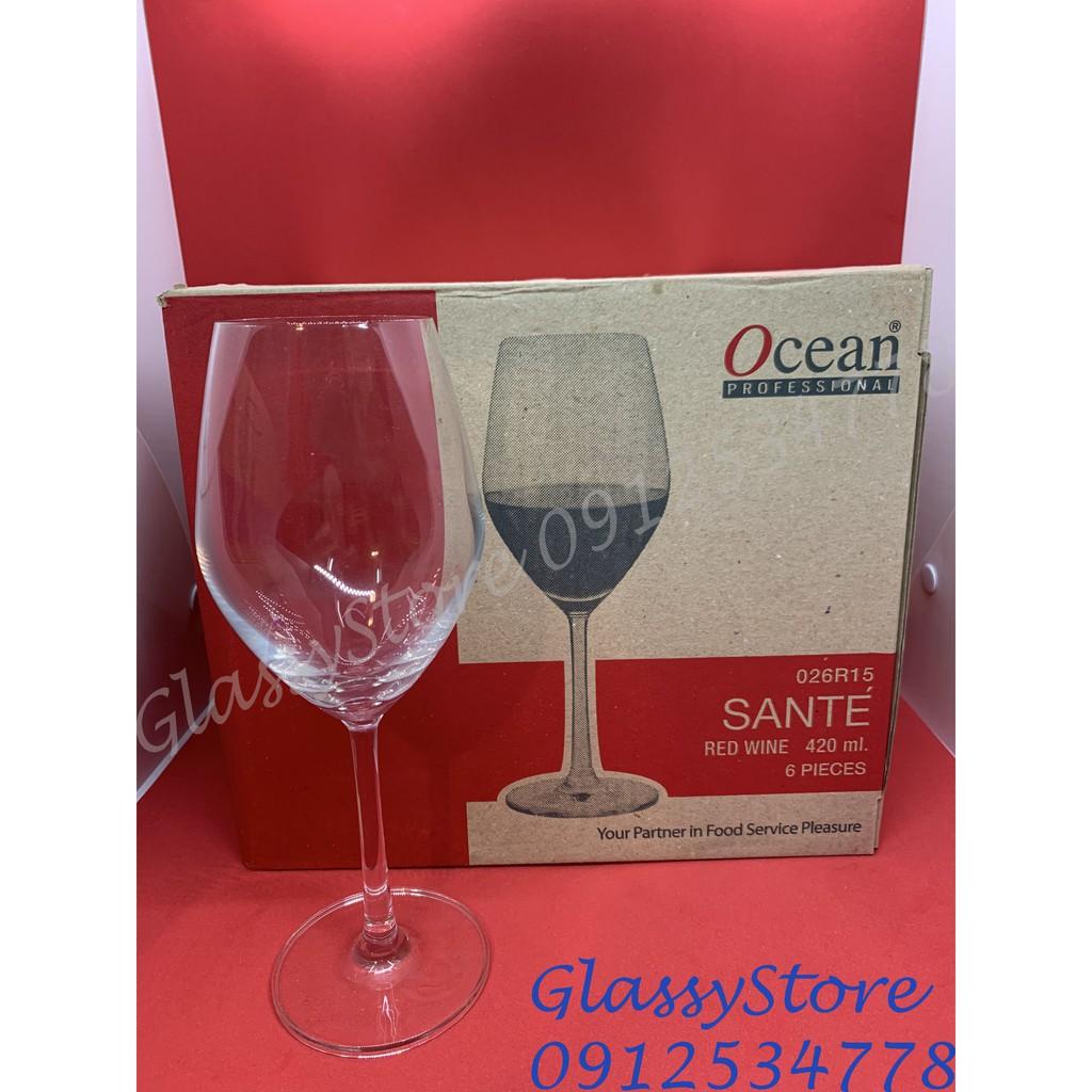Ly rượu vang thủy tinh Ocean Santé Red Wine - 420ml - 1026R15