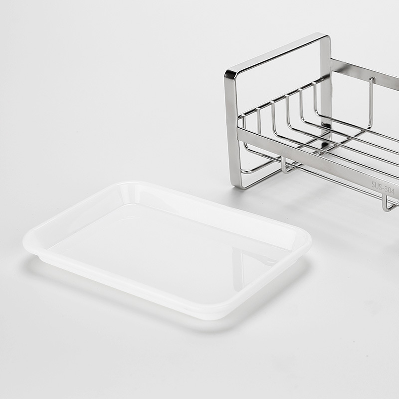 Kệ Đựng Miếng Lưới, Chai Nước Rửa Bát INOX 304