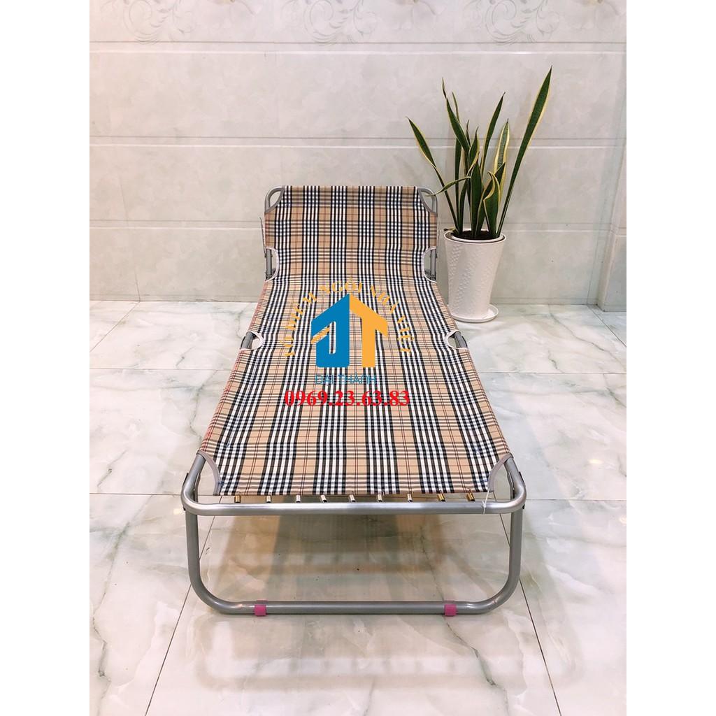 Giường xếp vải khung sắt cỡ lớn - GX01