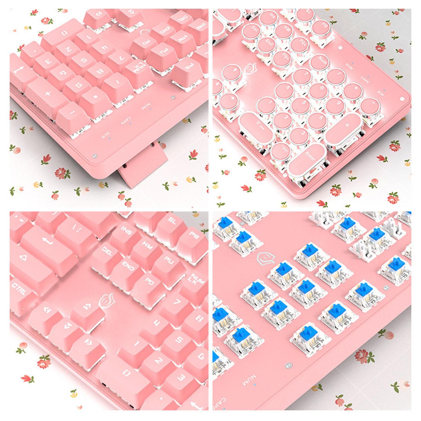 Professional 104 Keys Keyboard, LED Gaming Keyboards Backlit Gaming Keyboard for PC Computer Gamer