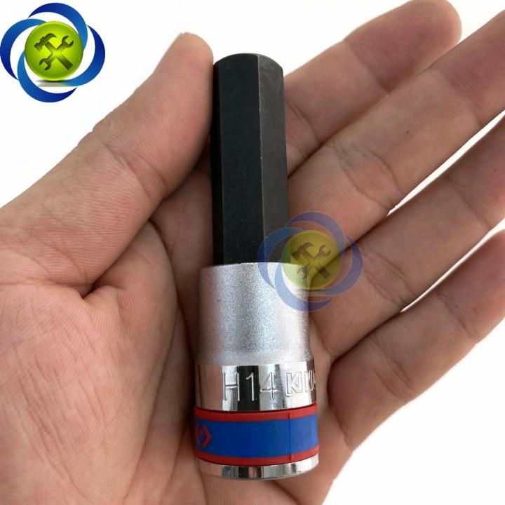 Tuýp lục giác 14mm Kingtony 403514 loại 1/2 dài 80mm