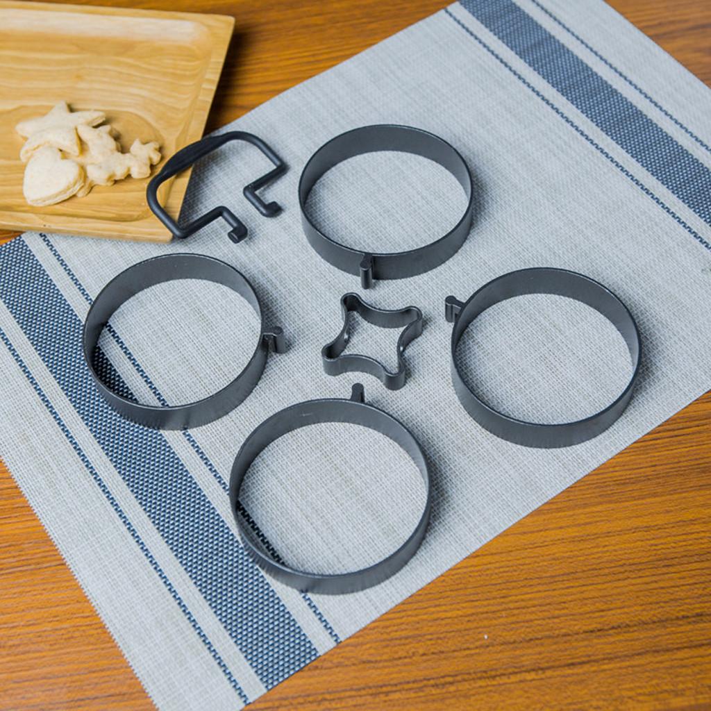 Đa mục đích nhẫn chảo không dính 4 mảnh vòng tròn bánh bộ