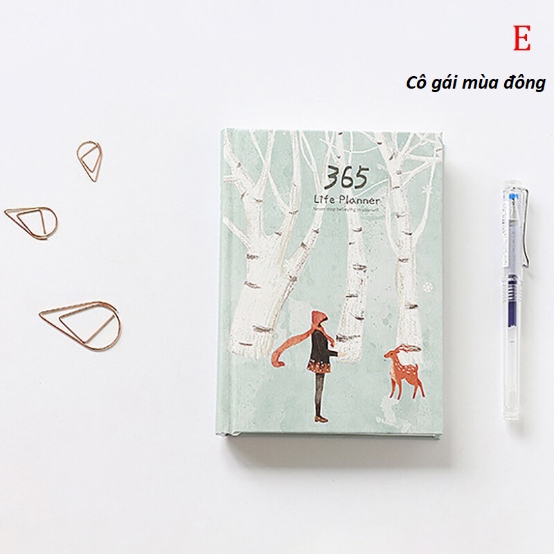 Sổ tay kế hoạch ghi chép Planner 365 Ngày nhật ký cao cấp Lalunavn