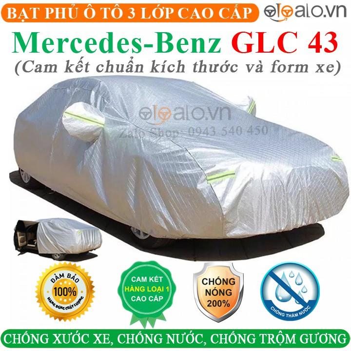 Bạt Phủ Ô Tô Mercedes Benz GLC 43 Cao Cấp 3 Lớp Chống Nắng Nóng Chống Nước Chống xước | OTOALO