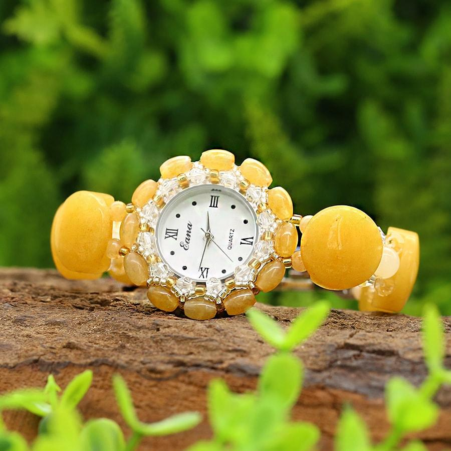 Đồng Hồ Nữ Đá Thạch Anh Topaz Vàng DHN15 Bảo Ngọc Jewelry