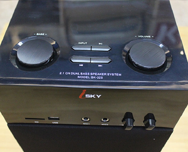 Loa vi tính cỡ lớn  Hát karaoke Isky - SK325  Bass siêu trầm- có kết nối Bluetooth - dàn âm thanh tại gia, dàn karaoke gia đình âm thanh đỉnh cao