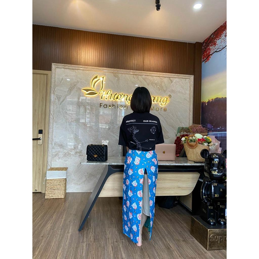 Váy chống nắng , DX Thương hiệu HƯƠNG GIANG , Vải tốt 2 Lớp - Dùng được 2 mặt- Có Túi -Giao màu ngẫu nhiên