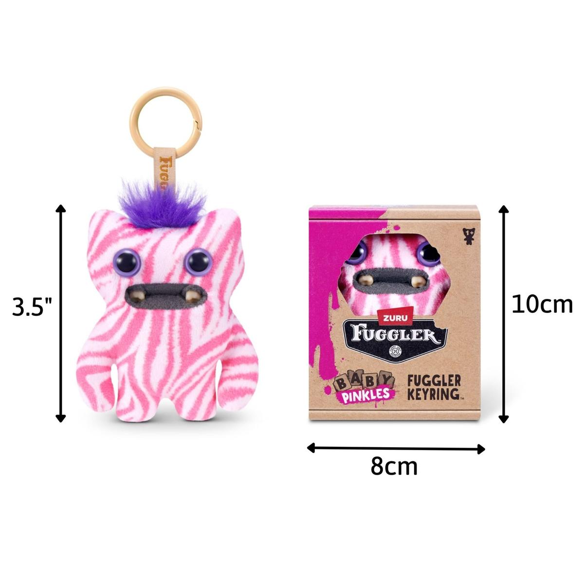 Đồ Chơi Sưu Tầm Fuggler Baby Pinkles Keyrings 3.5 Inch - Zuru Toys 15759 - Wide Eyed Weirdo