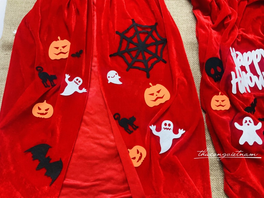 Áo choàng Halloween (Nỉ nhung)