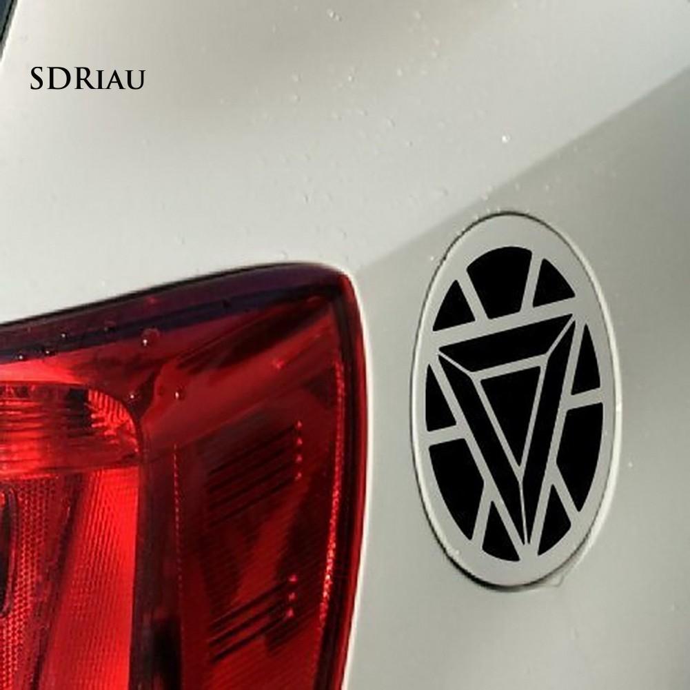 Decal dán phản quang logo Iron Man chống thấm nước cho xe hơi / xe máy