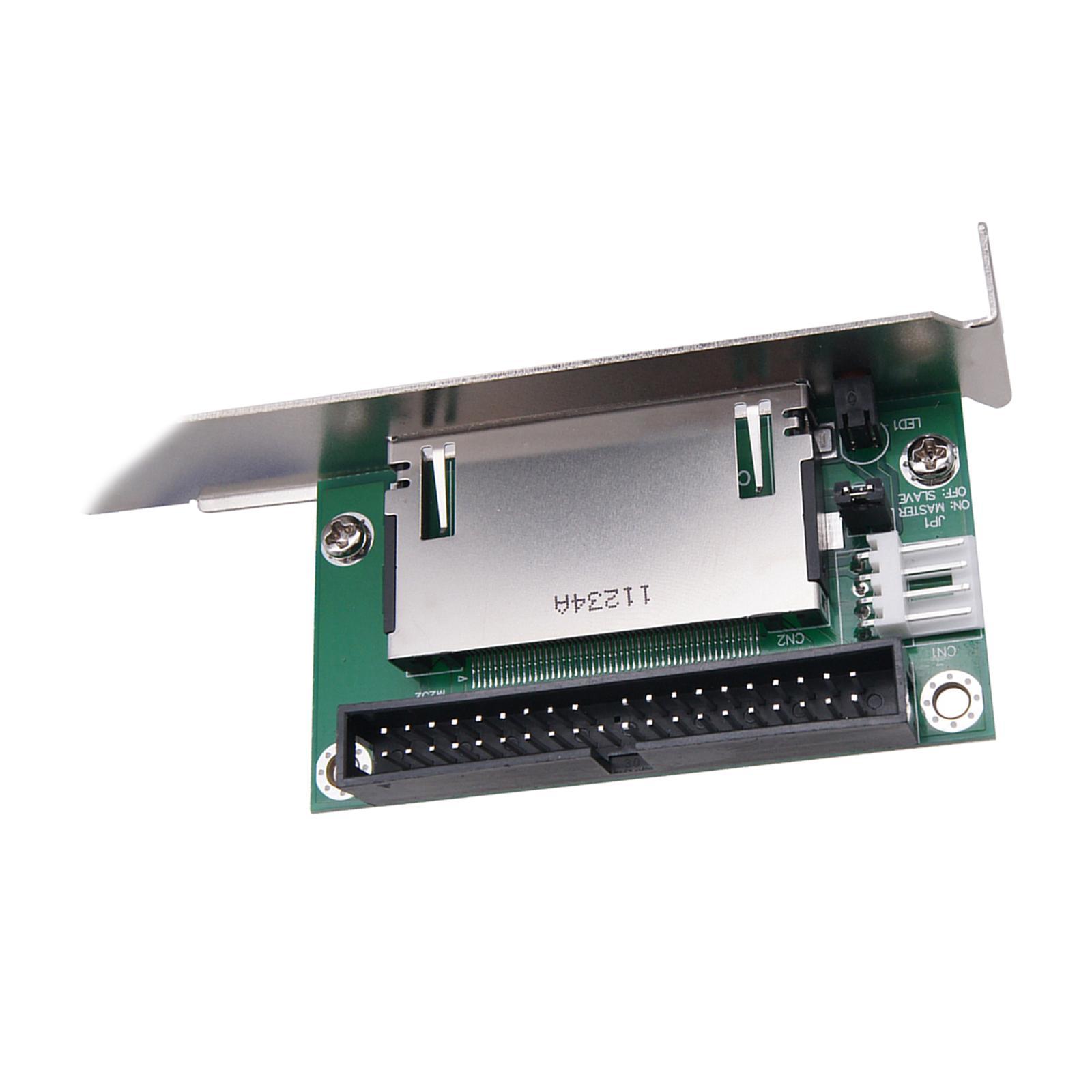 40 Pin CF ide Adapter CF Compact Flash Card to 3.5 IDE Converter with Bracket Back Panel