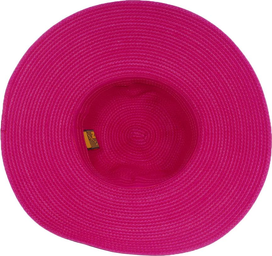 Nón nữ rộng vành du lịch biển, vành rộng 11cm chống nắng tốt, gắn nơ hoa dễ thương, chất liệu vải kết hợp polyester