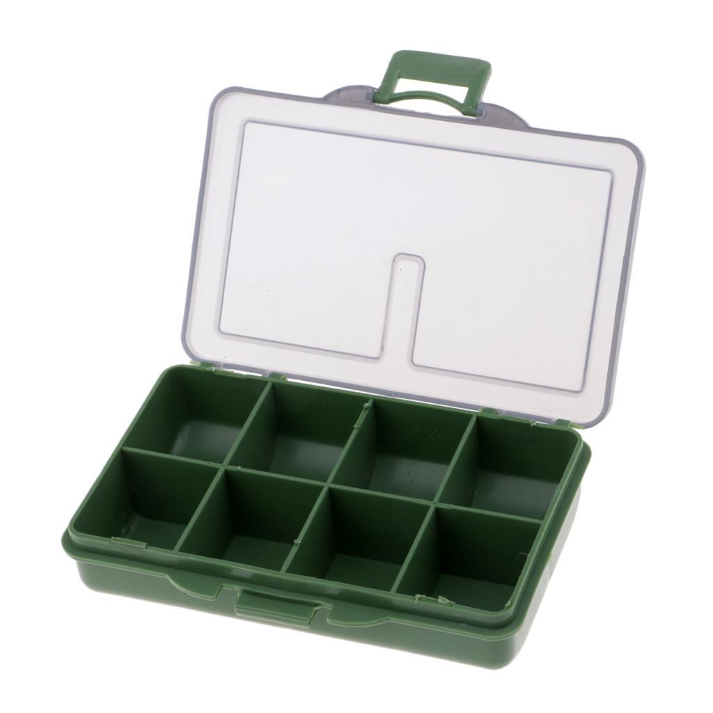 2 Pieces Carp Coarse Fishing Tackle Box Bit Complete Box System for Hooks Swivels Beads Spinners Tackle