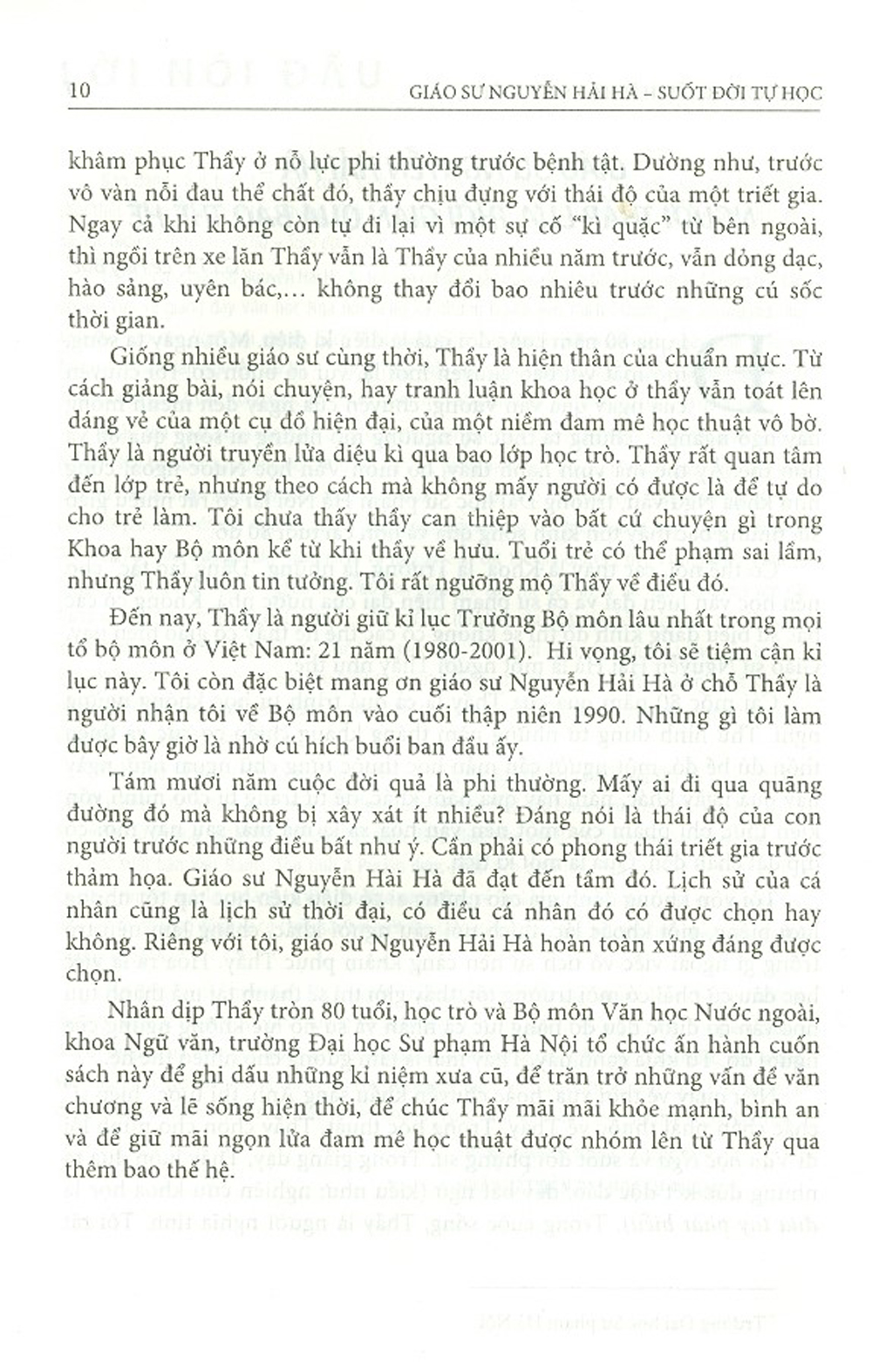 Giáo Sư Nguyễn Hải Hà - Suốt Đời Tự Học