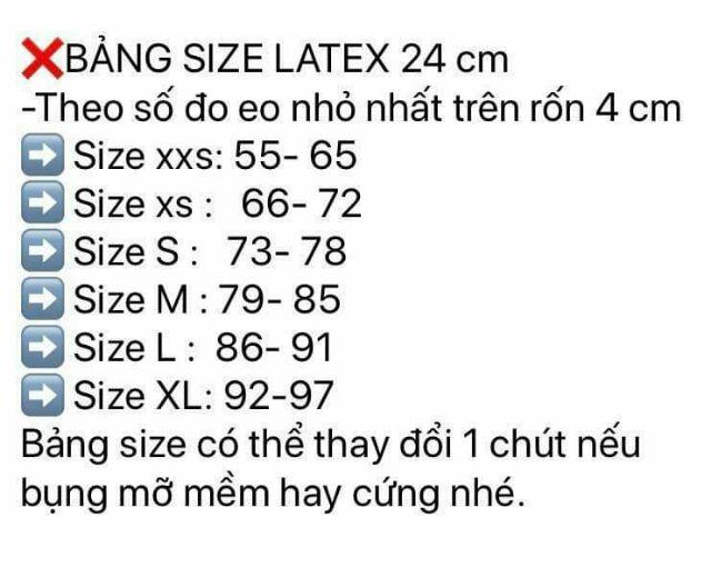 Đai nịt bụng Latex 25 xương thông hơi