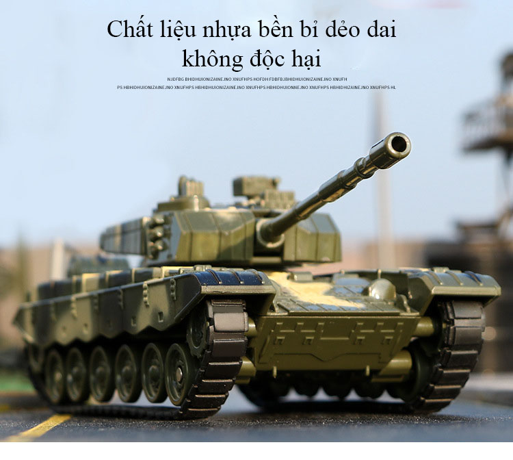 Đồ chơi mô hình xe tăng  KAVY NO.8807 chất liệu nhựa an toàn tỷ lệ 1:32 so với phiên bản thực - màu xanh