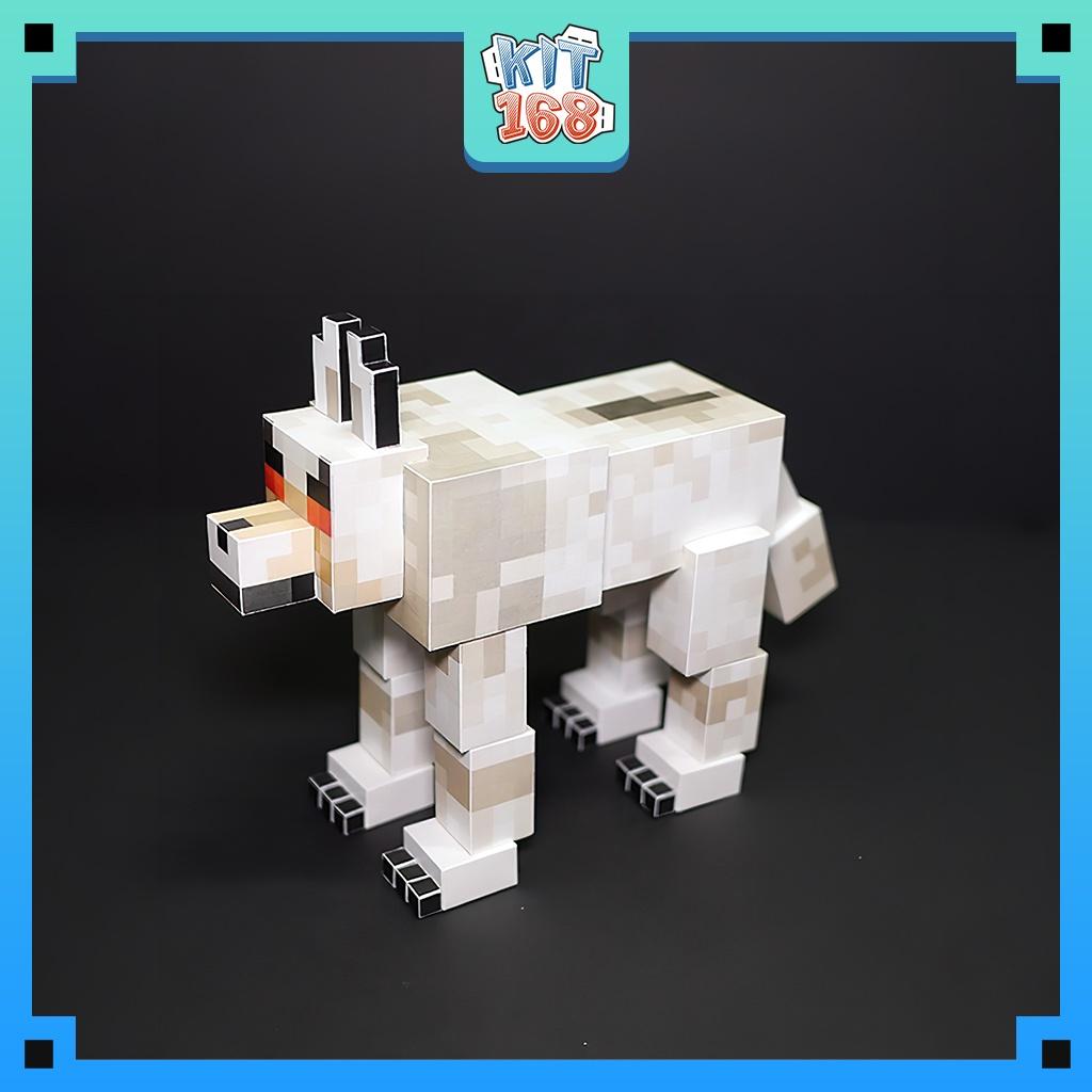 Mô hình giấy Mutant Wolves - Minecraft