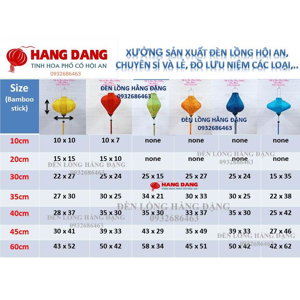 Đèn lồng Hội an size nhí 10cm,size 20cm () hoa văn đẹp mắt