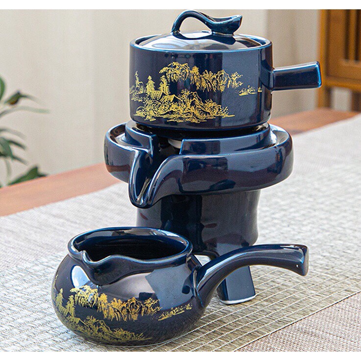 Bộ ấm chén uống trà xanh lục bích