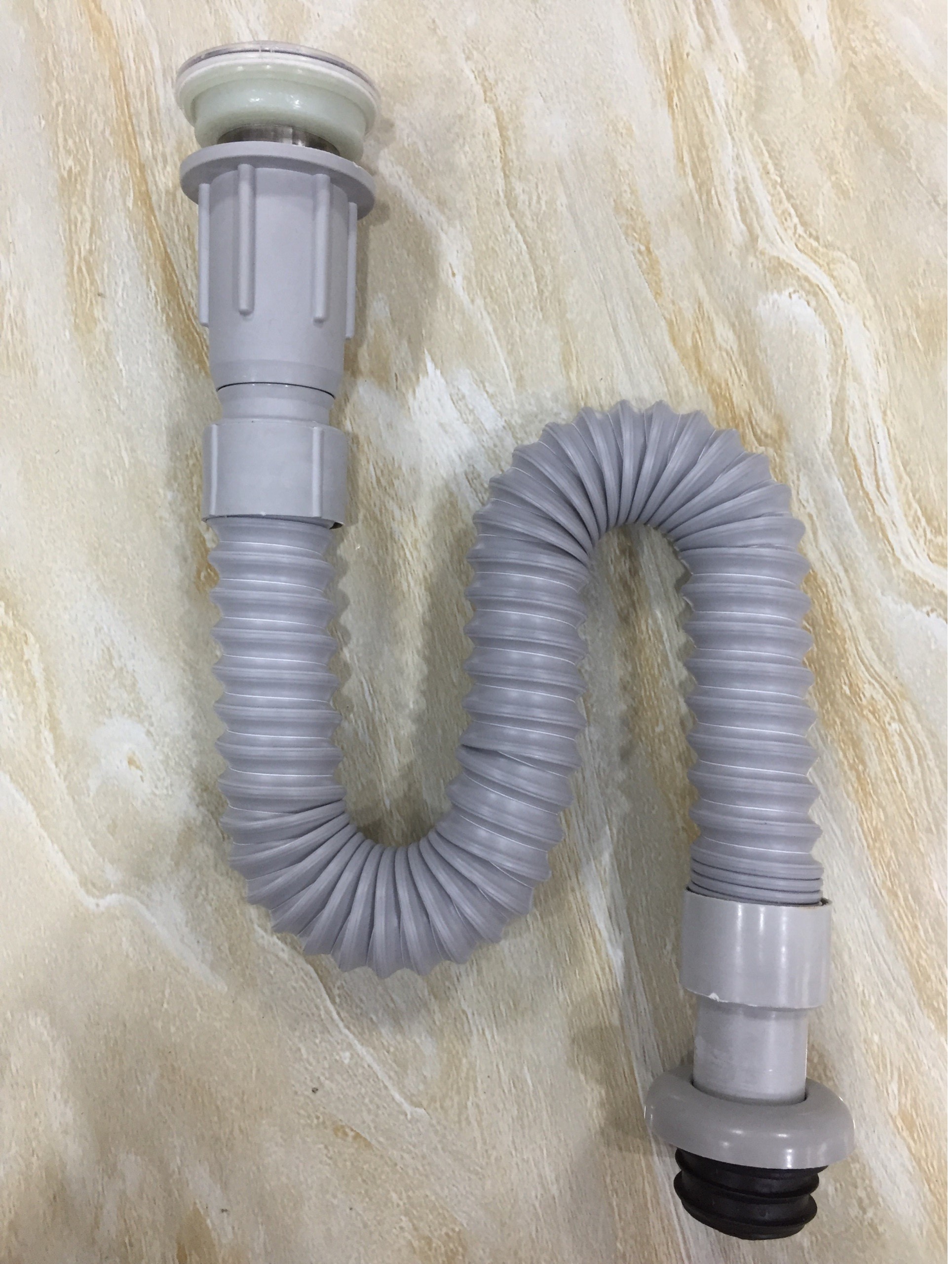 Vòi chậu rửa mặt nóng lạnh bằng đồng mạ chrome BVN 506 tặng kèm đôi dây cấp nước, xi phông thoát nước