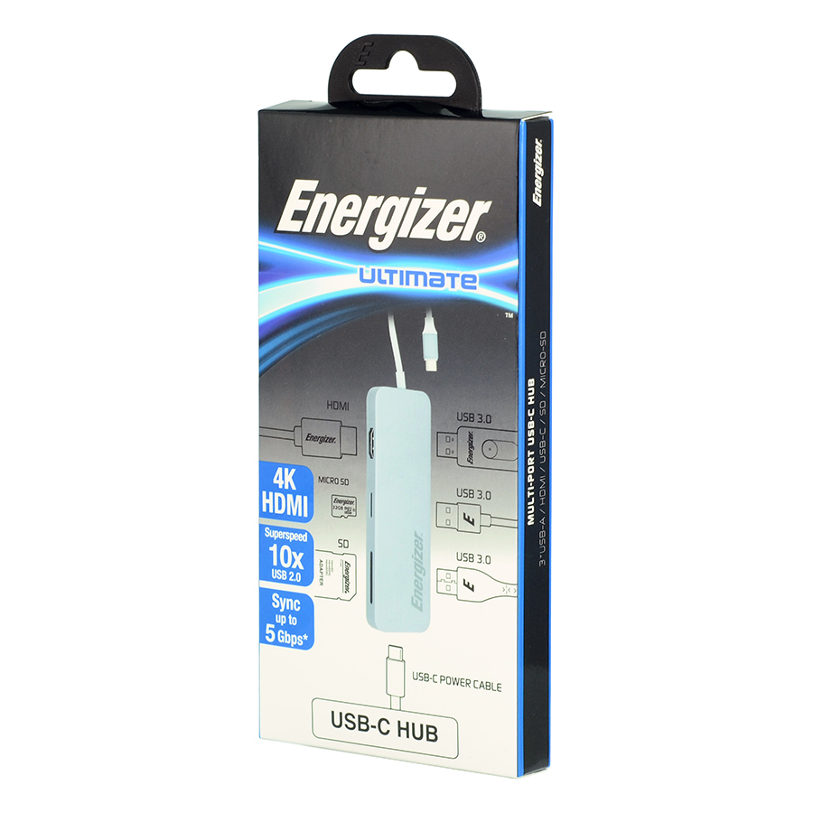 Hub USB 3.0 Energizer 7 Cổng HC3MPGY4 - Hàng chính hãng