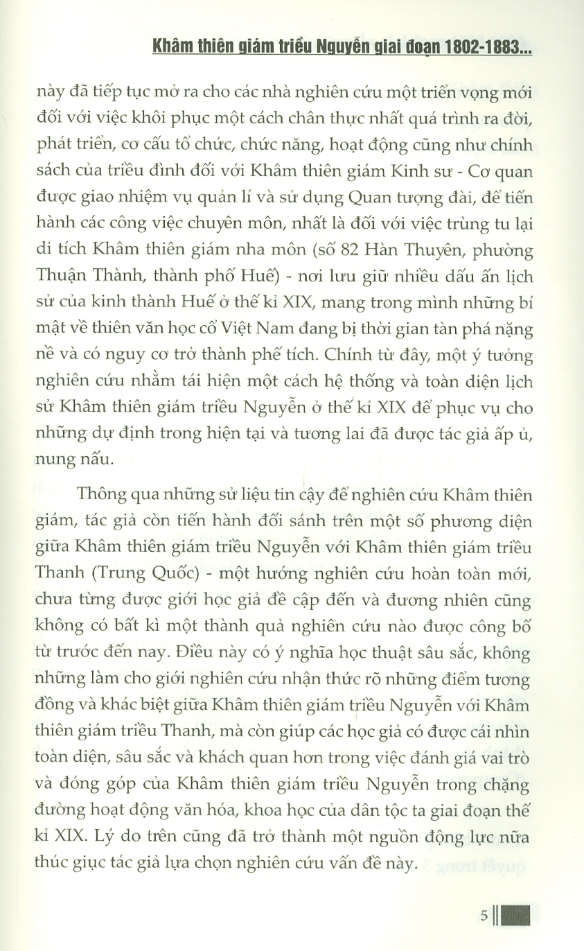 Khâm Thiên Giám Triều Nguyễn Giai Đoạn 1802-1883