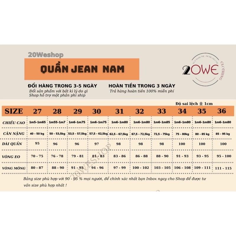 Quần bò, jean baggy nam, xanh + đen, ống suông rộng TR01, Style hàn quốc