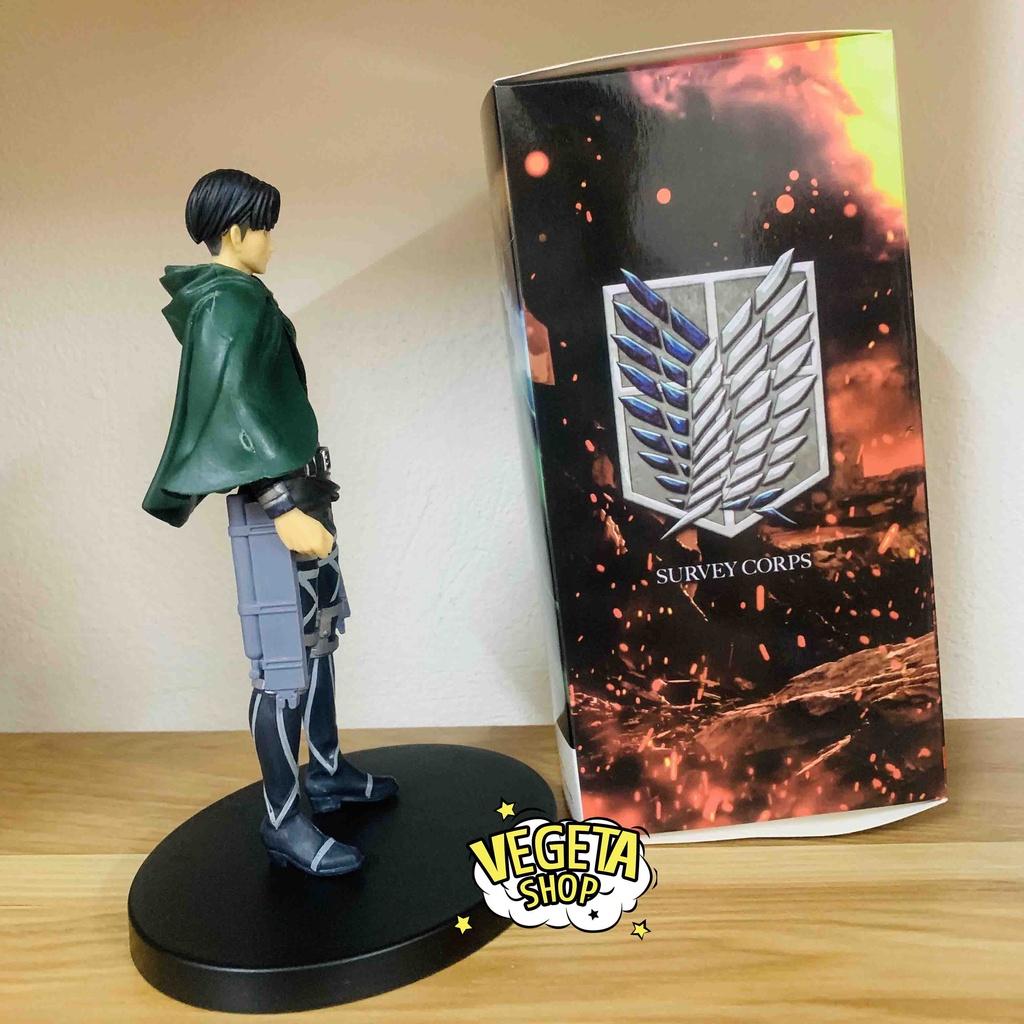 Mô hình Attack On Titan - Levi Ackerman - Đội trưởng Levi thuộc Trinh sát binh đoàn - Fullbox 16cm - Đại chiến titan