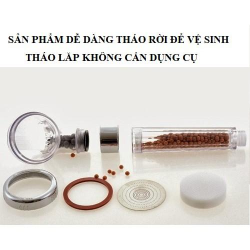 Bát sen tăng áp hạt lọc nano, vòi sen tăng áp