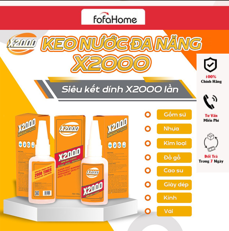 Keo Dán Đa Năng Siêu Dính X2000/ Tree Frog Chống Nước Gắn kết Mọi Vật Liệu , Gỗ, Gạch, Kính Lọ To