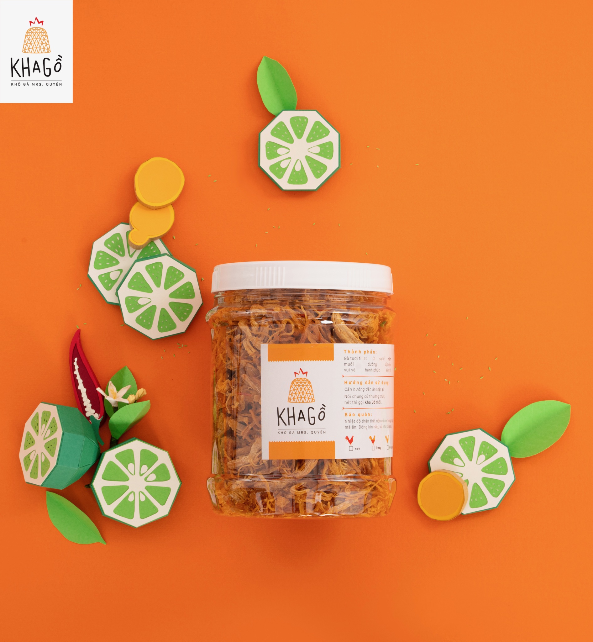 KHÔ GÀ NGUYÊN VỊ 500gr | Không lá chanh, không bơ tỏi | KHA GỒ | Quà Tết 2024, Ăn Vặt Văn Phòng, Du Lịch, Tết, Đặc sản