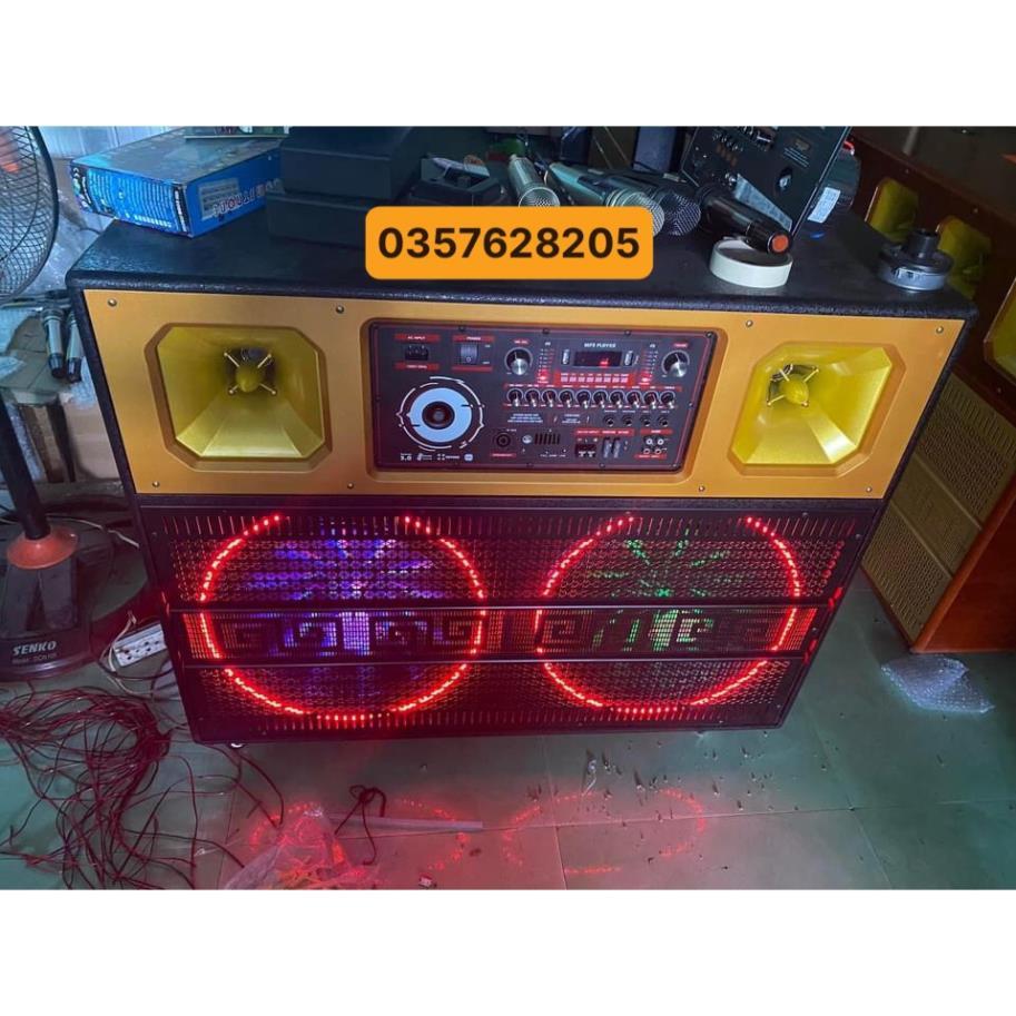 Loa Kéo 4 Tấc Đôi Công Suất Khủng 1200w, 2 Micro Xịn Hát Karaoke Hay, Thích Hợp Cho Thuê, Hát Nhạc Sống