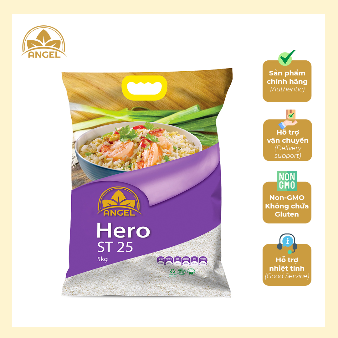 Gạo Hero ST25 Angel túi 5kg