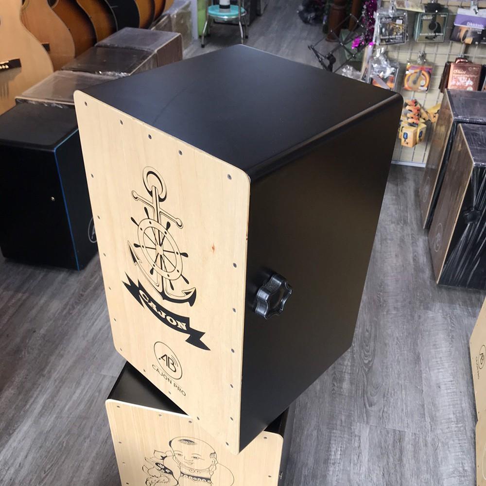 Trống cajon cho người mới tập - cajon AB âm cực nhạy được tặng bao