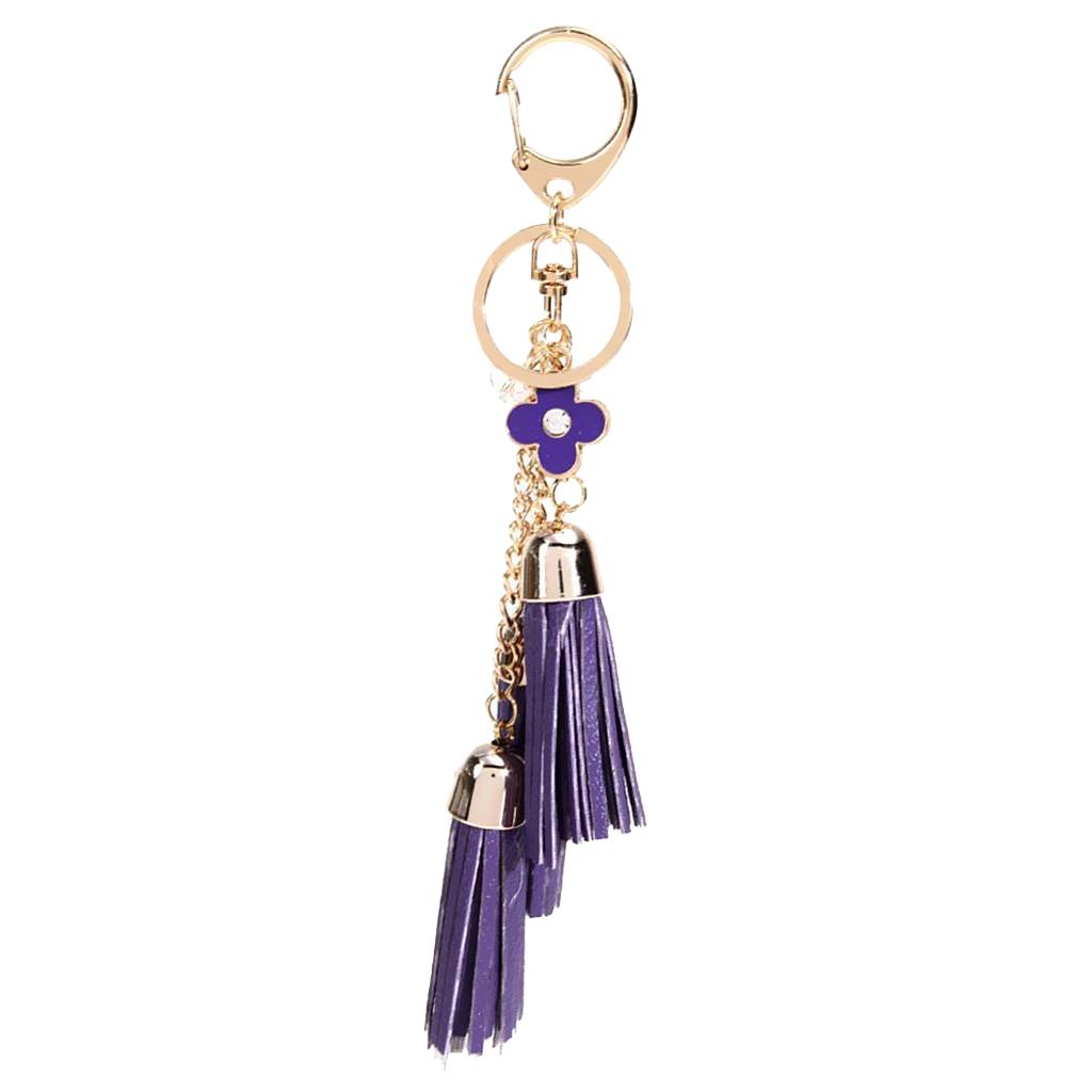 Women Girls Tassel Key Chain Car Key Ring Accessory Bag Decor Pendant