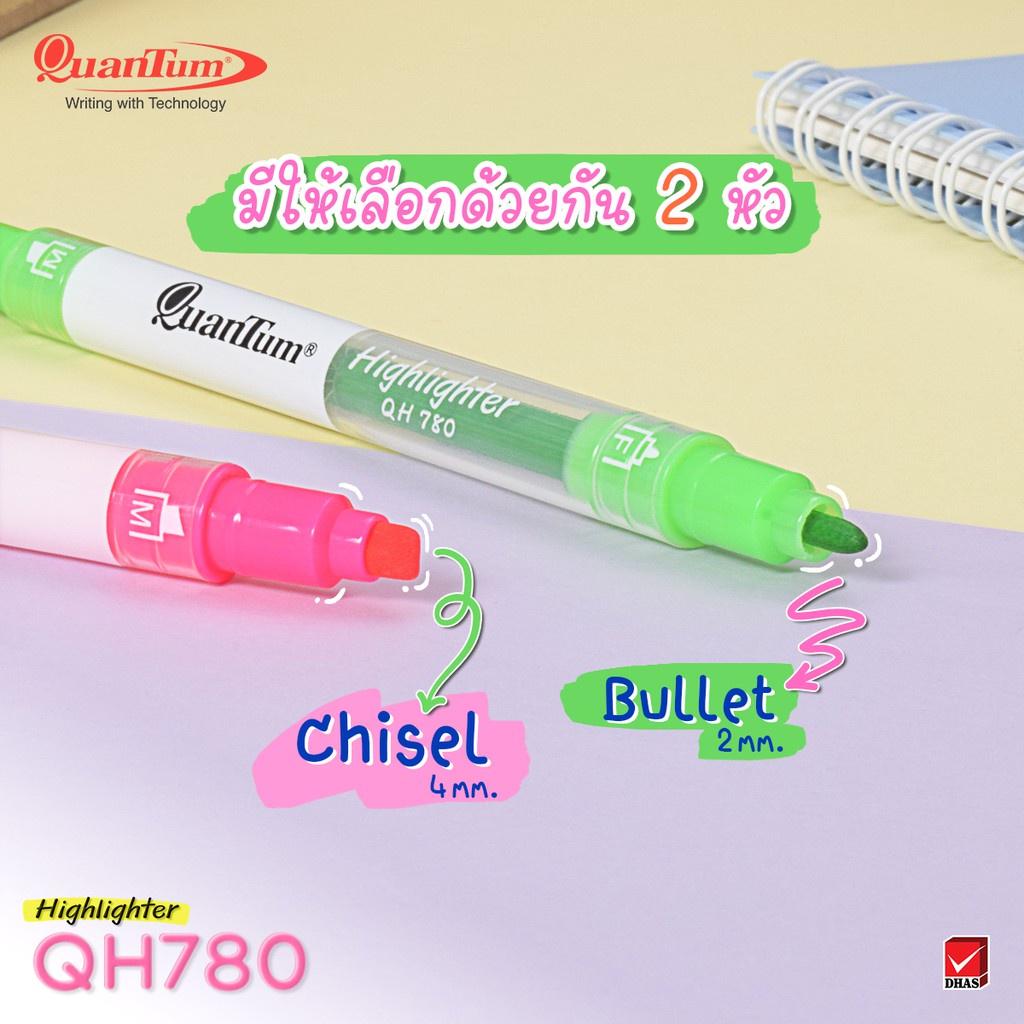 Bút dạ quang, đánh dấu hai đầu highlighter 4 màu QH-780