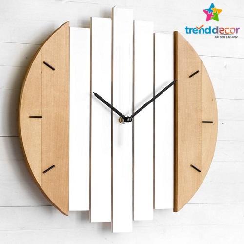Đồng Hồ Decor Treo Tường Đồng Hồ Gỗ Phong Cách Hiện Đại Trang Trí Nhà Cửa Quán Cà Phê