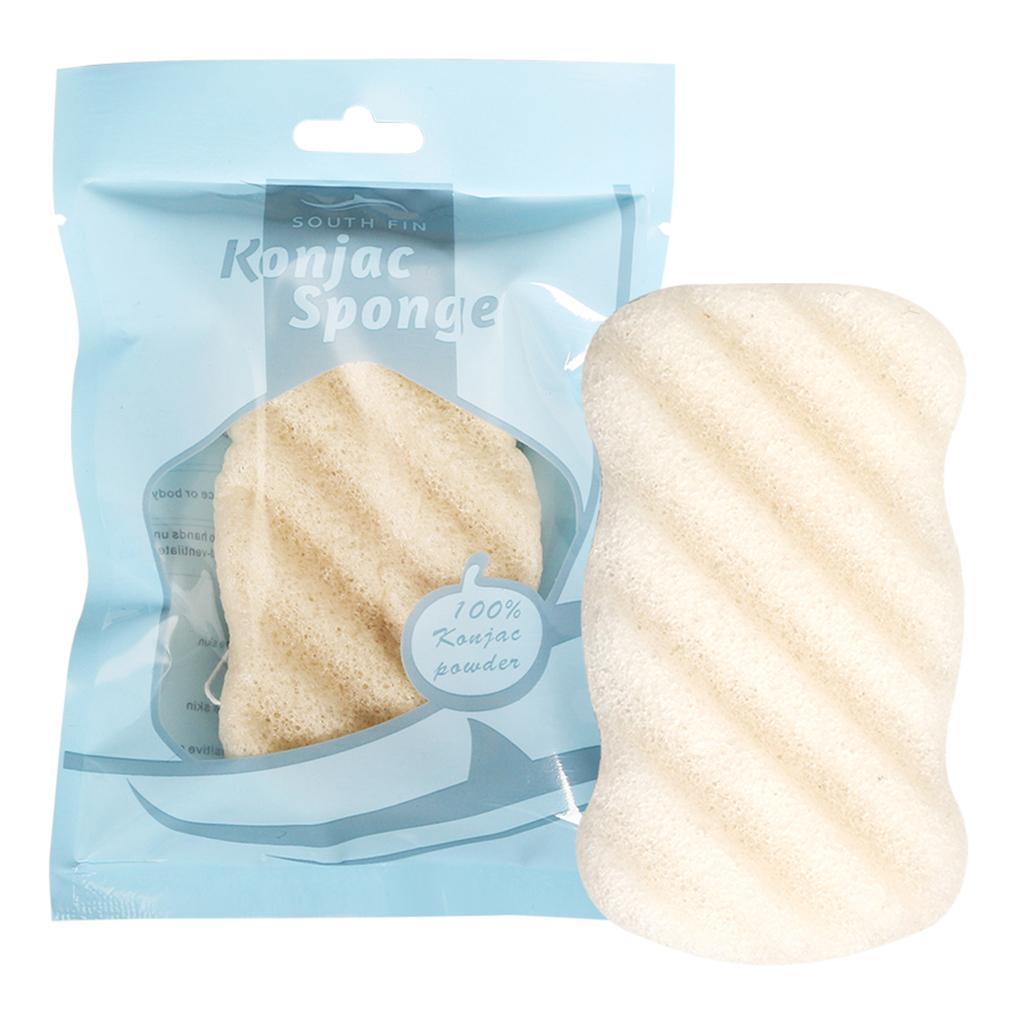 100% Pure Natural Konjac Sponge, 6 Each