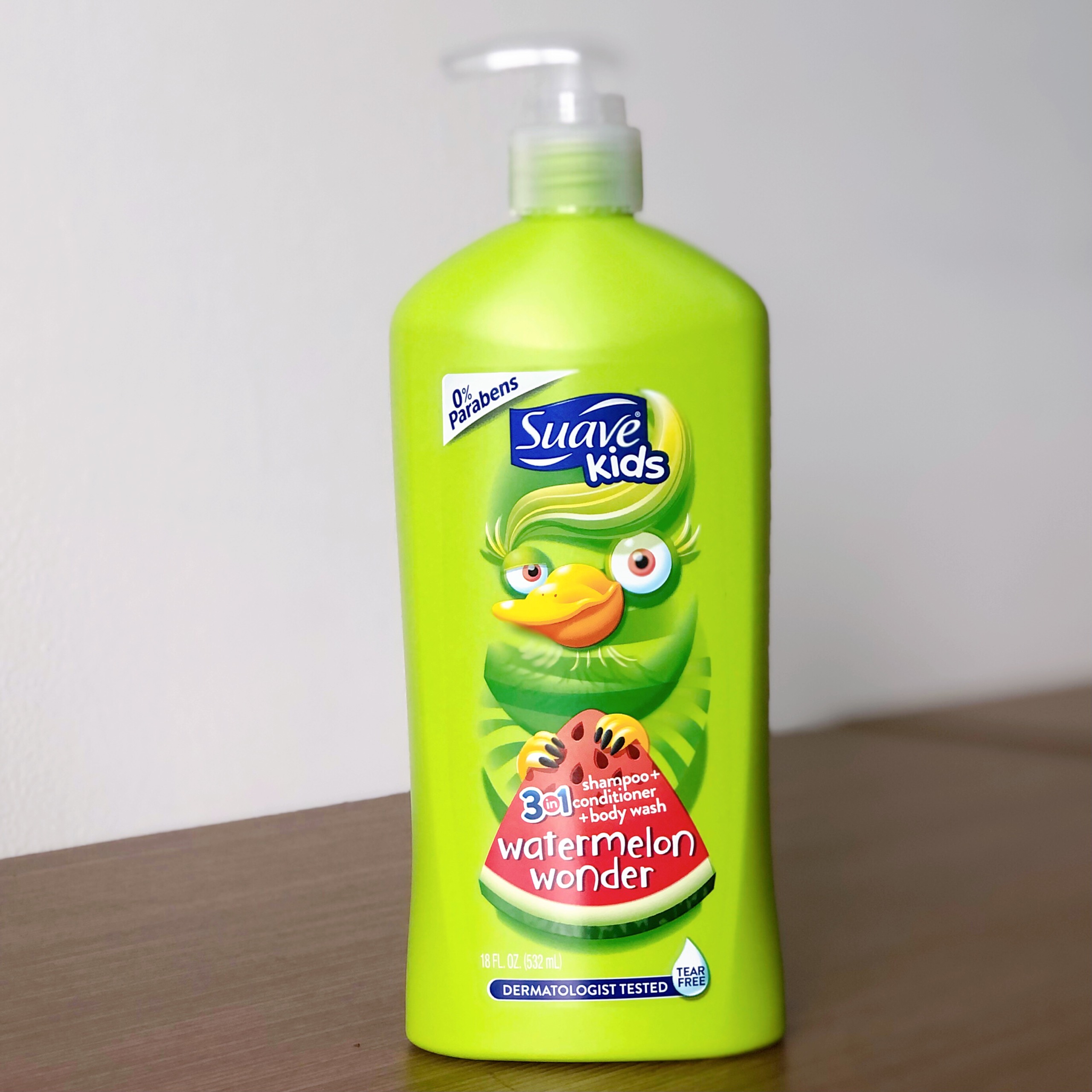 Sữa tắm gội không cay mắt dành cho trẻ Suave Kids 3 in 1 Hương Dưa Hấu 532ml Hàng Nhập Mỹ