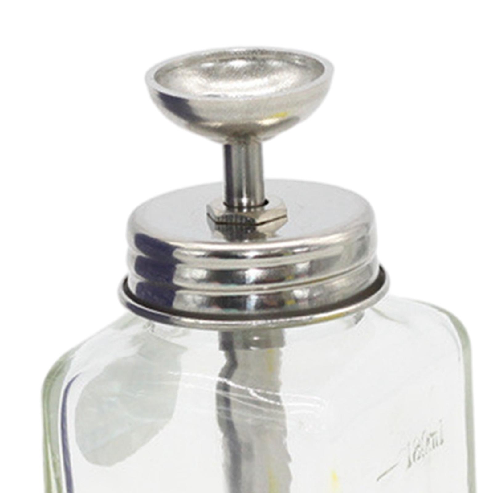 Glass Bottle, Glass Pump Dispenser Bottle, Press Type Liquid Pump Dispenser, for Manicure Store