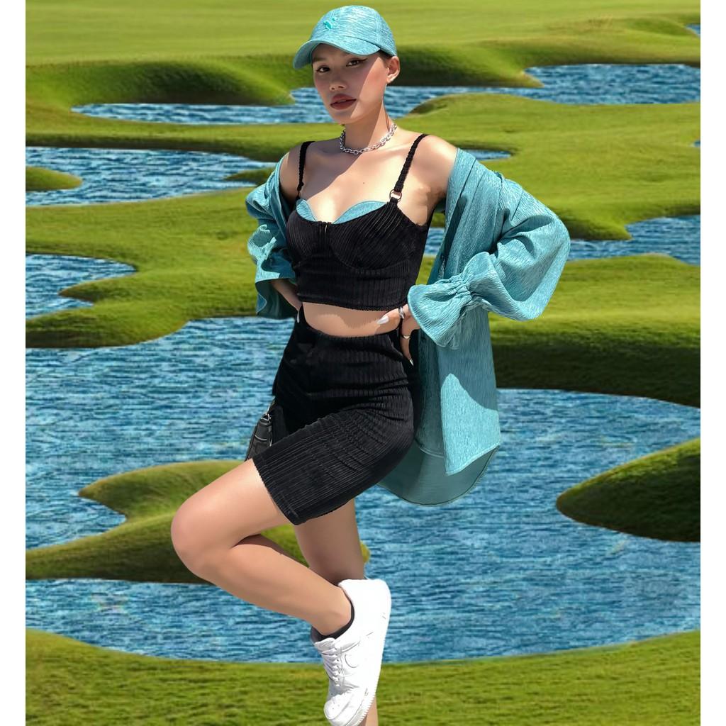 Áo Sơ Mi Vân Xanh Tartan – Water Shirt / Dusty Cyan