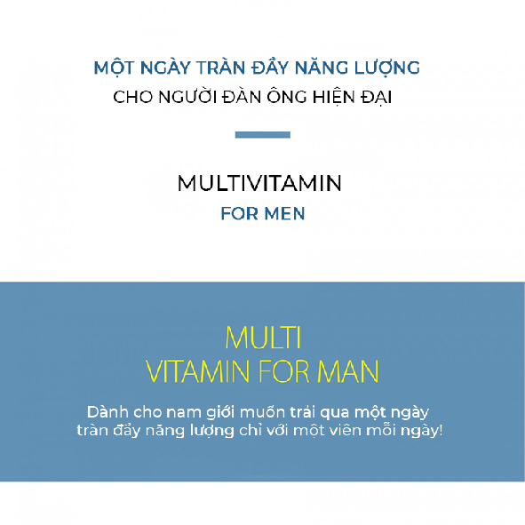 Thực phẩm bảo vệ sức khỏe MUTI VITAMIN MINERAL FOR MAN  Vitamin dành cho nam