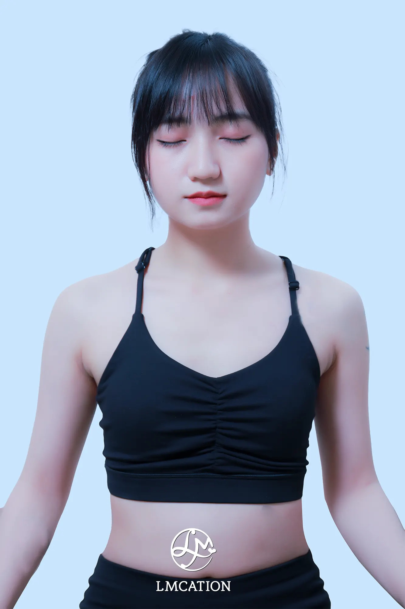 Áo ngực thể thao cao cấp LMcation Larry - Màu Đen