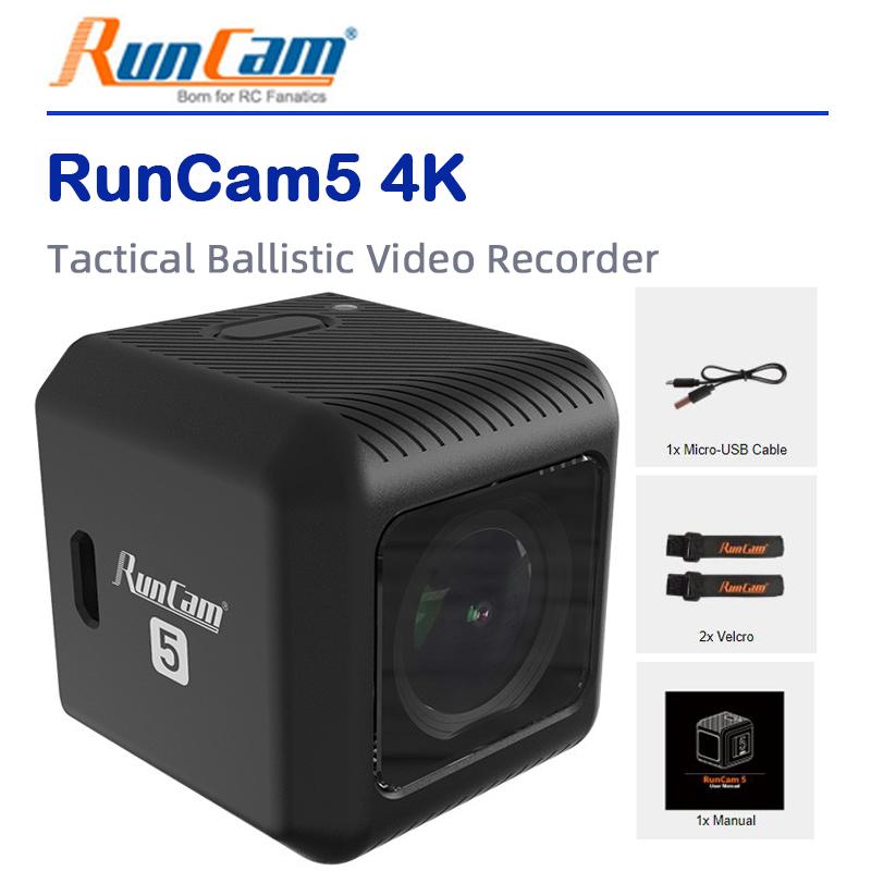RunCam 5 Camera 4K Đầu ghi hình HD Ổn định hình ảnh điện tử Trọng lượng nhẹ Thích hợp cho nhiều cảnh khác nhau