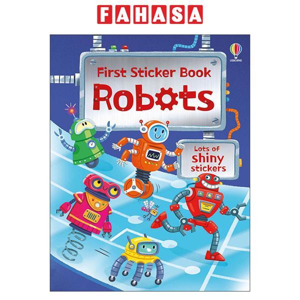 Sách ngoại văn: First Sticker Book Robots