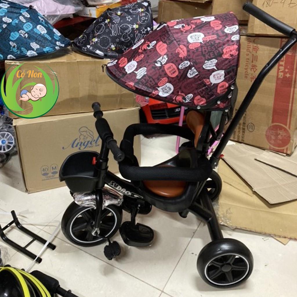 Xe đẩy 3 bánh mái che yên bọc da SDY 310