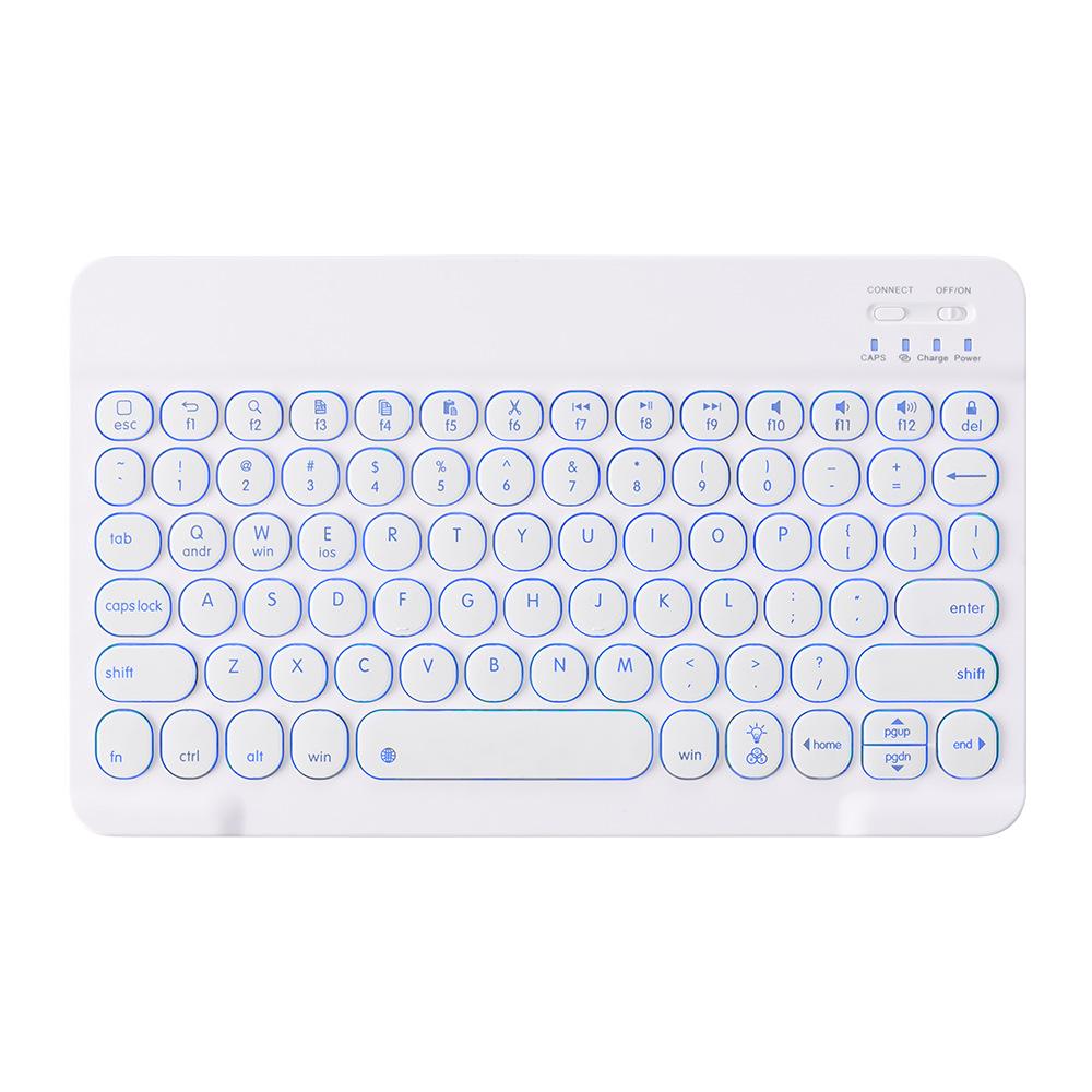 10 Inch RGB Mini Không Dây Bàn Phím Có Đèn Nền Bluetooth-Tương Thích Notebook Ipad Bàn Phím Dành Cho Điện Thoại Máy Tính Bảng Máy Tính Laptop