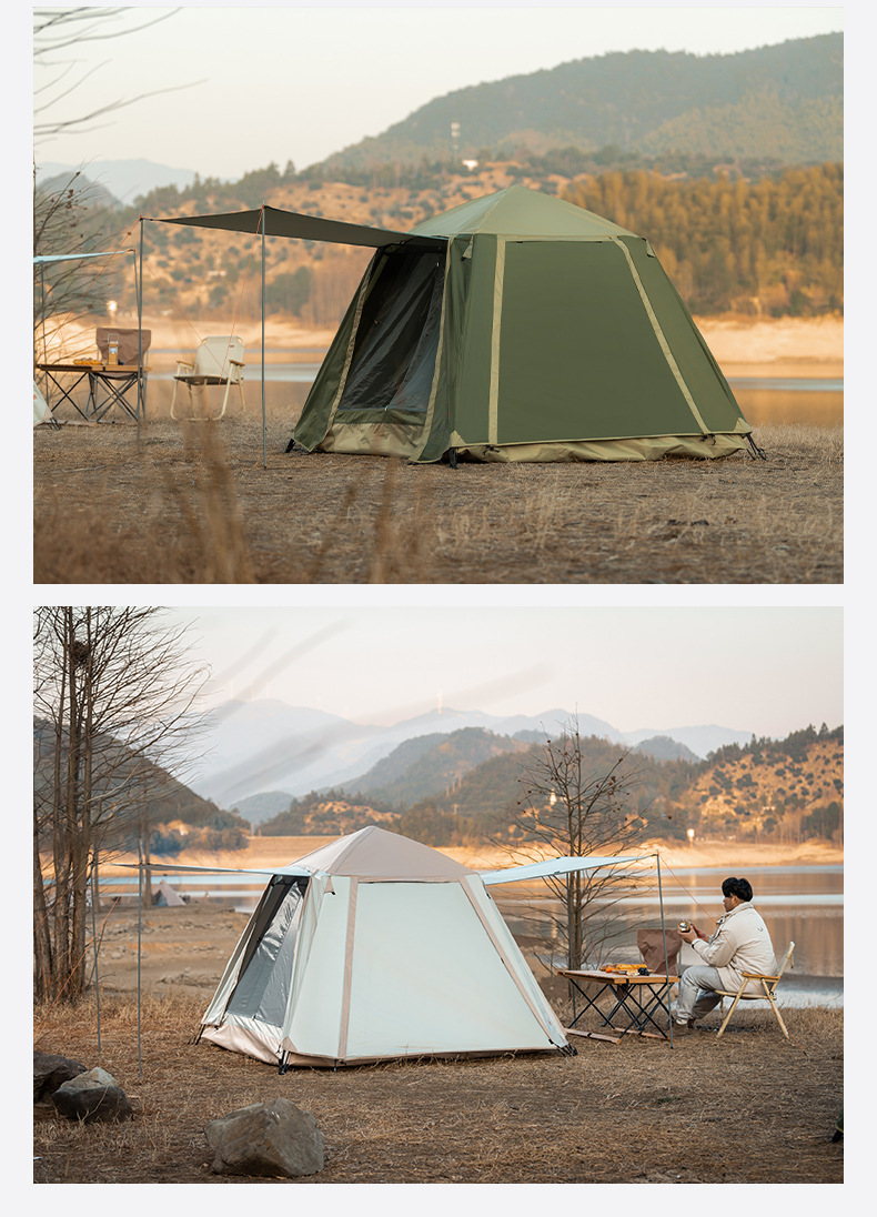 Lều cắm trại tự bung , lều du lịch dã ngoại dành cho 4-6 người, chống thấm nước -ZL053