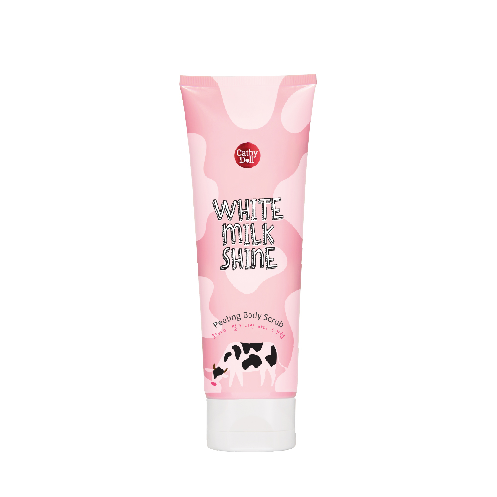 Bộ Sản Phẩm Tẩy Tế Bào Chết Body Cathy Doll White Milk Shine Peeling Body Scrub 320ml